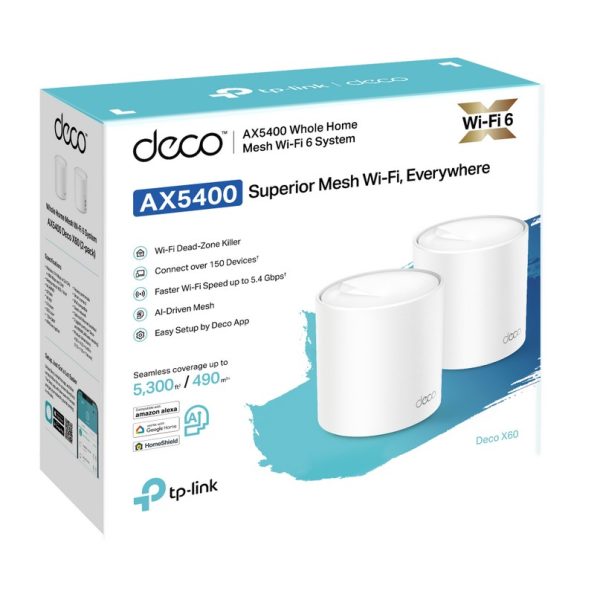 Deco X60 Pack de 2 Mesh TP Link AX5400 Wifi Gigabit - Image 2